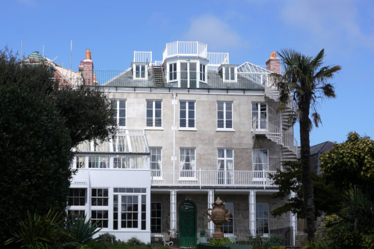 Hauteville House, Rückwärtige Ansicht, Saint Peter Port, Guernsey. Foto: jvf