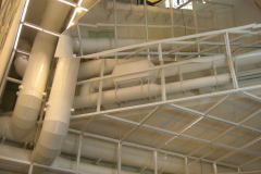 Decke Haupthalle Centre Pompidou in Metz, Innenansicht. Foto: jvf.