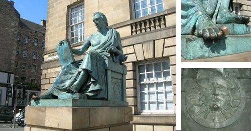 David Hume Denkmal in Edinburgh. Foto: jvf.