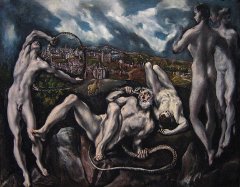 El Greco, Laokoon, 1604/14. Foto: Postdlf. Lizenz: PD. Quelle: http://commons.wikimedia.org/wiki/File:El_Greco_-_Laocoon.jpg