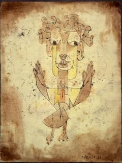 Paul Klee, Angelus Novus. Quelle: http://commons.wikimedia.org/wiki/File:Klee-angelus-novus.jpg. Lizenz: PD-Art.