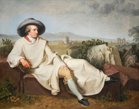 Johann Heinrich Wilhelm Tischbein, Goethe in der Campagna, 1787. Foto: Martin Kraft. Lizenz: PD-Art. Quelle: Wikimedia Commons.