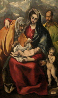 El Greco, La sagrada familia, 1590, Detail. Toledo, Museo de Santa Cruz. Foto: jvf