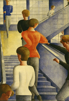 Oskar Schlemmer, Bauhaustreppe, 1932 Öl auf Leinwand, The Museum of Modern Art, New York, Schenkung Philip Johnson © 2014 Digital Image, The Museum of Modern Art, New York / Scala, Florence