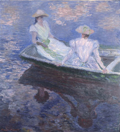 Claude Monet, Jeunes filles en barque, 1887. Quelle: wikimedia commons. Lizenz: PD-Art