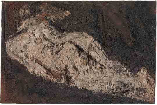 Frank Auerbach, E.O.W. Nude, 1953-4. Öl auf Leinwand, 50,8 x 76,8 cm. Tate © Frank Auerbach