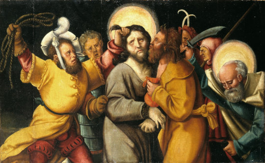 Hans Baldung „Grien“, Gefangennahme Christi, um 1519. Lizenz: PD-Art. Quelle: Wikimedia Commons