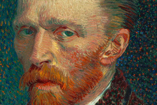 Vincent van Gogh, Selbstbildnis, 1887. Ausschnitt. Lizenz: PD-Art. Quelle: Wikimedia Commons