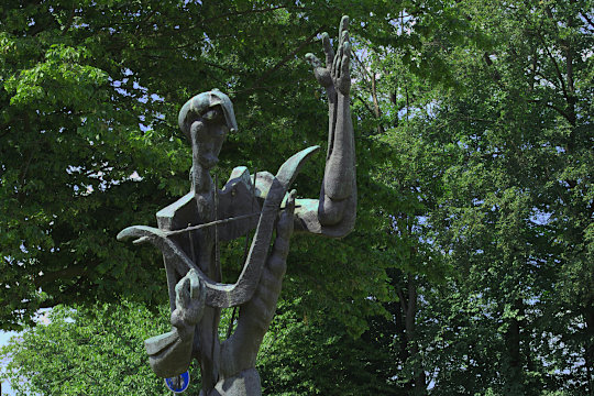 Skulpturen in Marl: Ossip Zadkine, Großer Orpheus, 1956. Foto: jvf