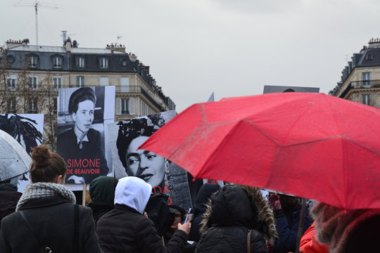 Demonstration Int. Frauentag, Paris 2018. Foto: Jeanne Menjoulet. Lizenz: CC BY 2.0, Quelle: Wikimedia Commons