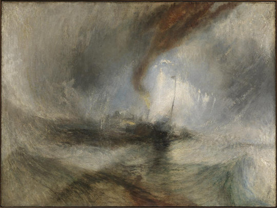 Joseph Mallord William Turner, Snow Storm - Steam-Boat off a Harbour’s Mouth, 1842. Foto: © Tate, Lizenz: CC-BY-NC-ND 3.0