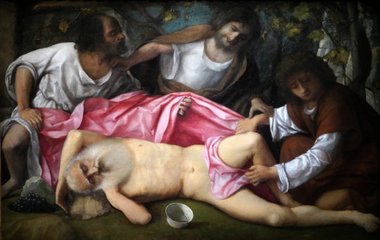 Giovanni Bellini, Die Trunkenheit Noahs, um 1515. Foto: jvf