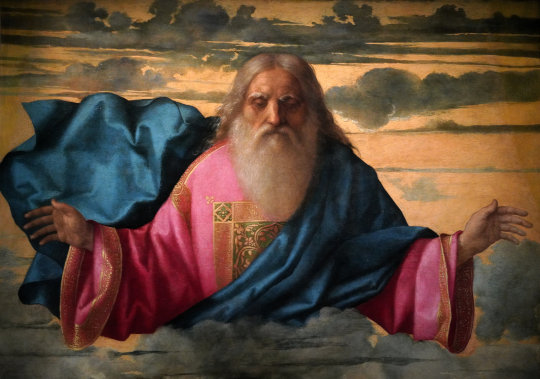 Giovanni Bellini, Der himmlische Vater, um 1505/10. Foto: jvf