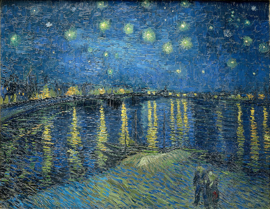 Vincent van Gogh, Nuit étoilée sur le Rhône, 1888. Öl auf Leinwand, 72,5 × 92 cm. Musée d’Orsay, Paris. Quelle: Wikimedia Commons, Lizenz: PD-Art