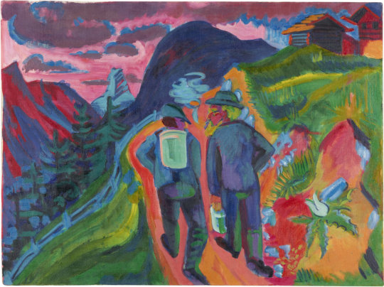 Ernst Ludwig Kirchner, Alpweg nach dem Gewitter, Öl auf Leinwand, 1923/24. LWL-Museum für Kunst und Kultur. Foto: LWL / Sabine Ahlbrand-Dornseif