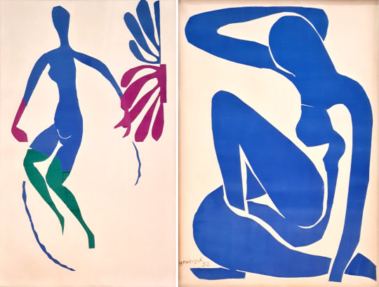 Henri Matisse, Nu bleu aux bas verts / Nu bleu, 1952. Foto: jvf, Lizenz: PD-Art