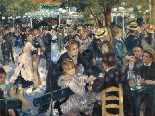 Pierre-Auguste Rodin, Bal du moulin de la Galette, 1876. Quelle: Wikimedia Commons, Lizenz: PD-Art