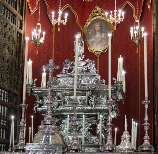 Heutiges Reliquiar der heiligen Rosalia, Kathedrale Palermo. Foto:jvf
